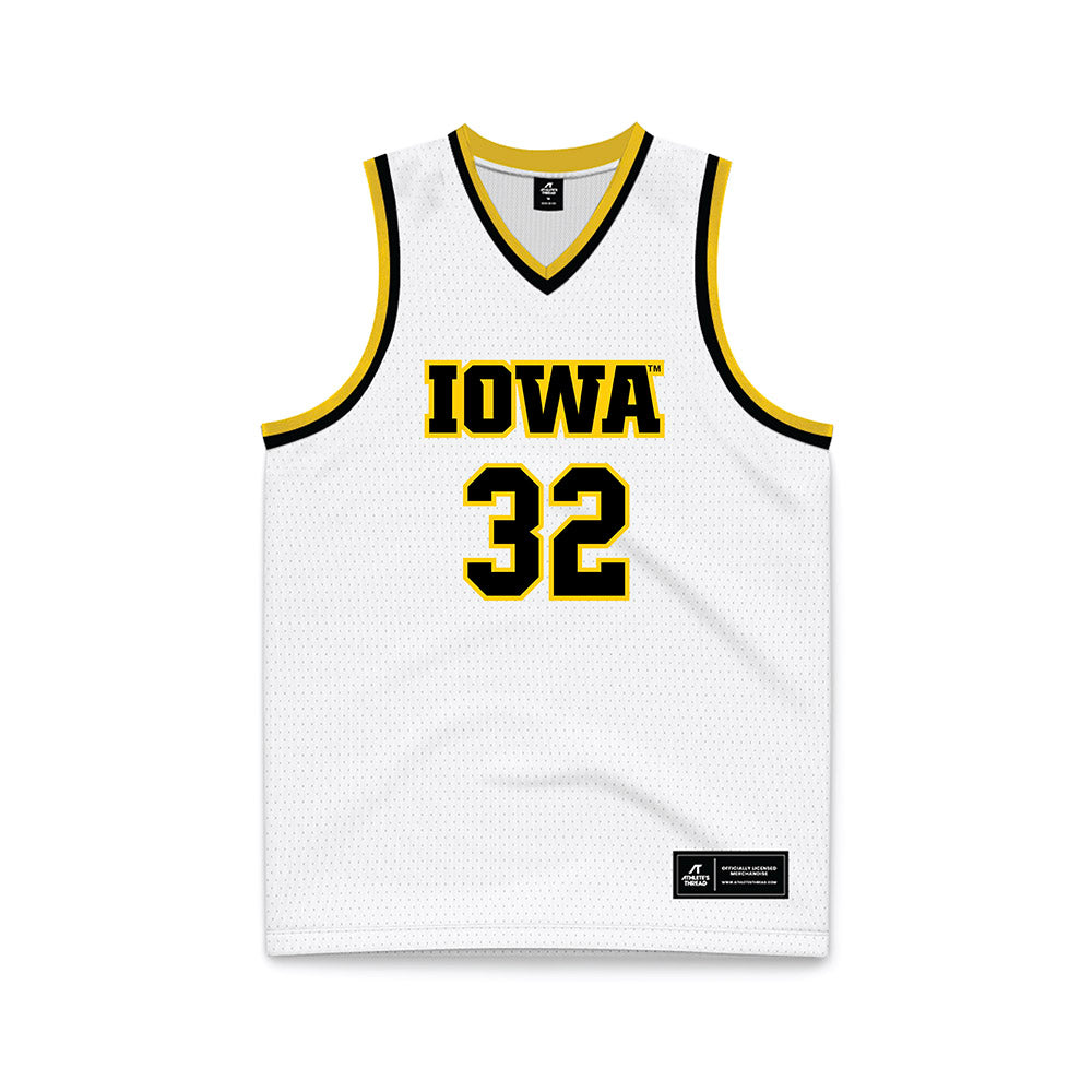 Iowa - NCAA Women's Basketball : Callie Levin - White Basketball Jersey-0