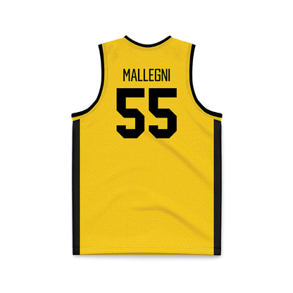Iowa - NCAA Women's Basketball : Teagan Mallegni - Gold Basketball Jersey-1