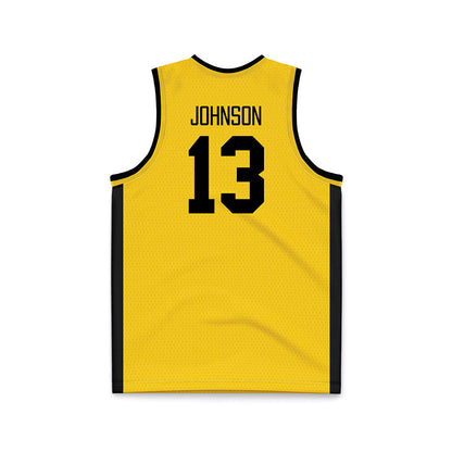Iowa - NCAA Women's Basketball : Kennise Johnson - Gold Basketball Jersey-1