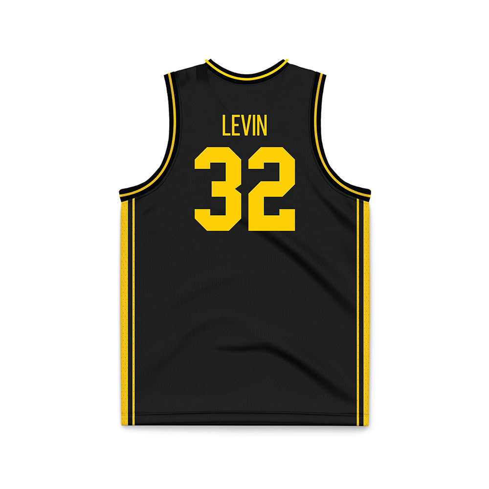 Iowa - NCAA Women's Basketball : Callie Levin - Black Basketball Jersey-1