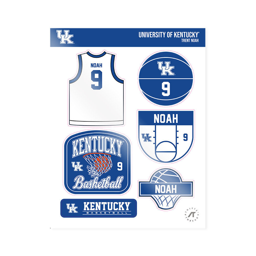 Kentucky - NCAA Men's Basketball : Trent Noah - Sticker Sheet-0