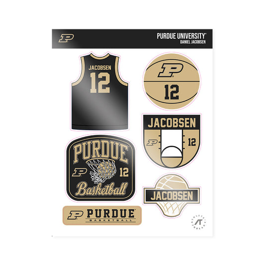 Purdue - NCAA Men's Basketball : Daniel Jacobsen - Sticker Sheet-0