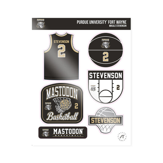 PFW - NCAA Men's Basketball : Mikale Stevenson - Sticker Sheet-0