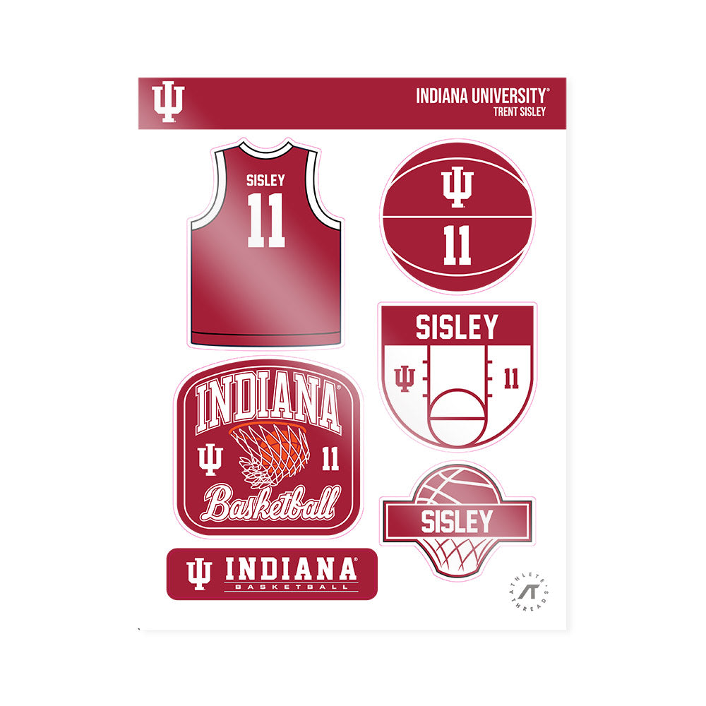 Indiana - NCAA Men's Basketball : Trent Sisley - Sticker Sheet-0