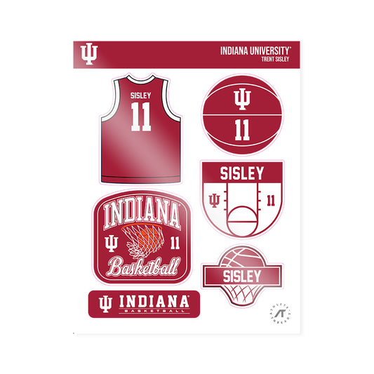 Indiana - NCAA Men's Basketball : Trent Sisley - Sticker Sheet-0