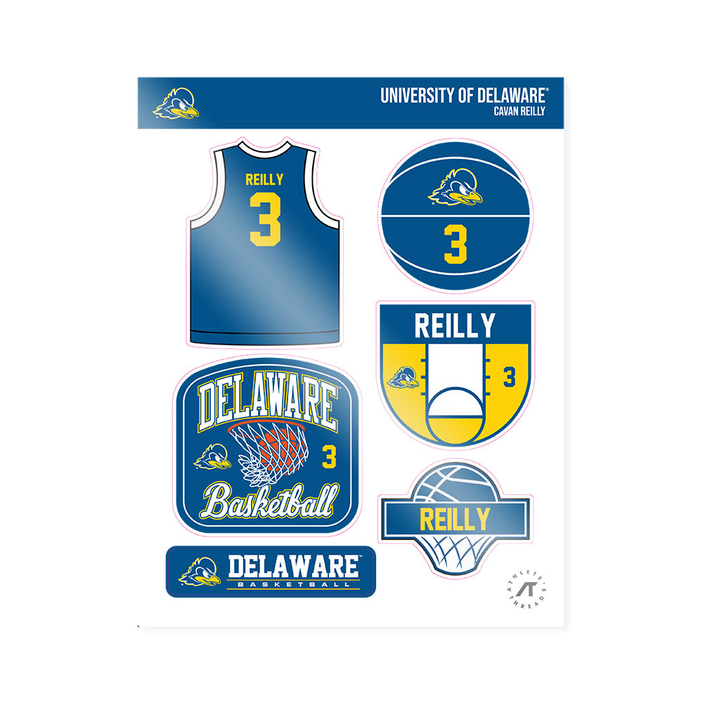 Delaware - NCAA Men's Basketball : Cavan Reilly - Sticker Sheet-0