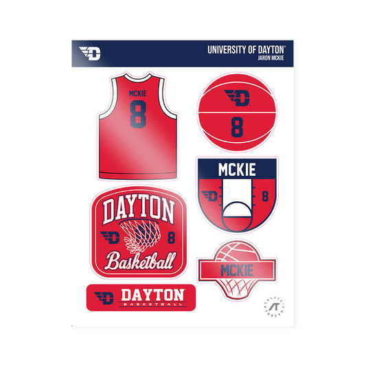 Dayton - NCAA Men's Basketball : Jaron McKie - Sticker Sheet-0