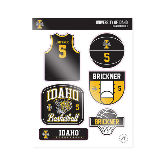Idaho - NCAA Men's Basketball : Isaiah Brickner - Sticker Sheet-0