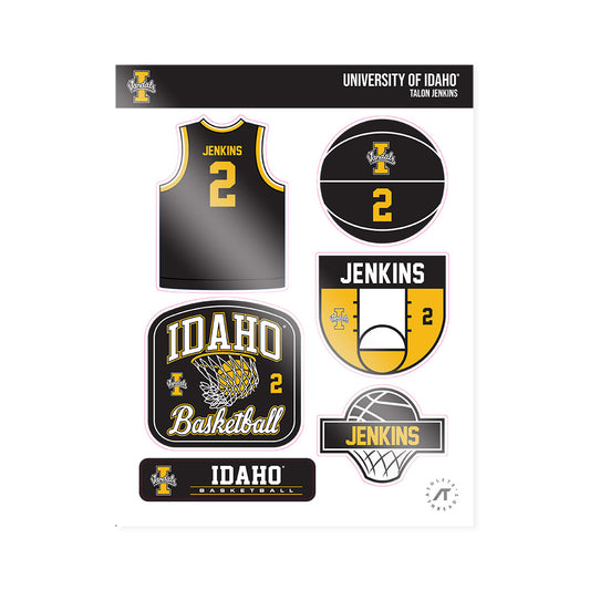 Idaho - NCAA Men's Basketball : Talon Jenkins - Sticker Sheet-0