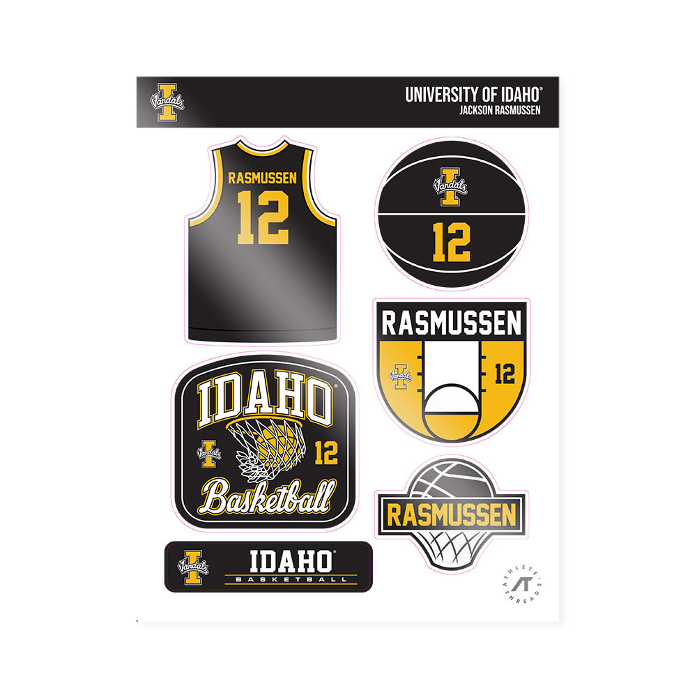 Idaho - NCAA Men's Basketball : Jackson Rasmussen - Sticker Sheet-0