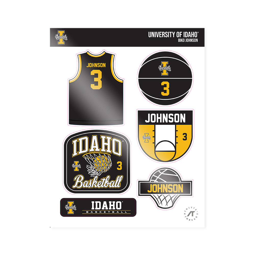 Idaho - NCAA Men's Basketball : Biko Johnson - Sticker Sheet-0