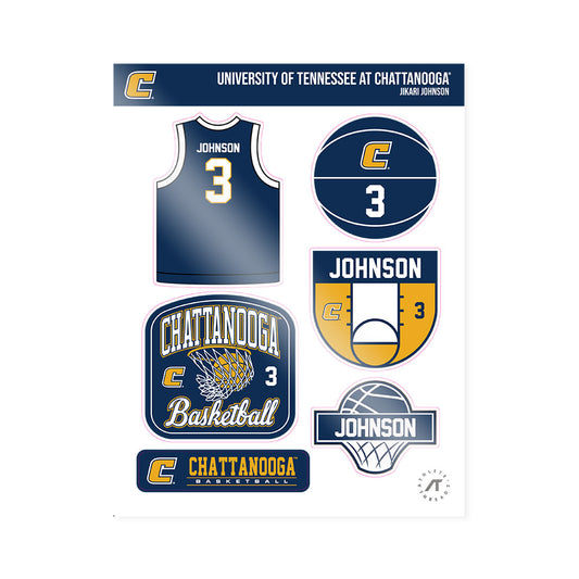 UTC - NCAA Men's Basketball : Jikari Johnson - Sticker Sheet-0