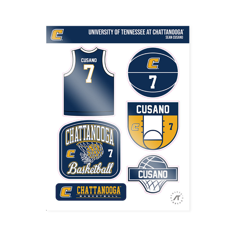UTC - NCAA Men's Basketball : Sean Cusano - Sticker Sheet-0