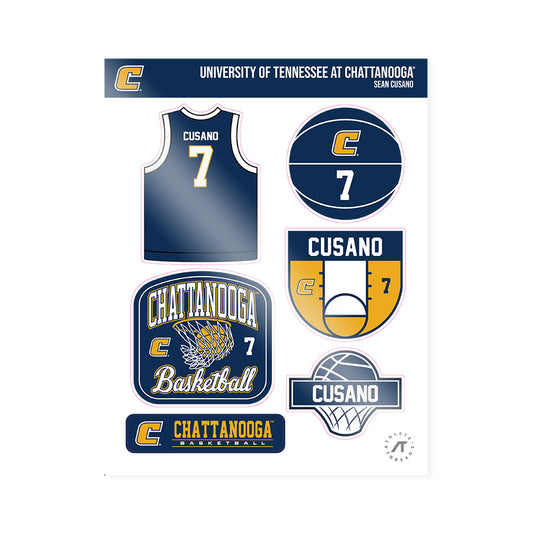 UTC - NCAA Men's Basketball : Sean Cusano - Sticker Sheet-0