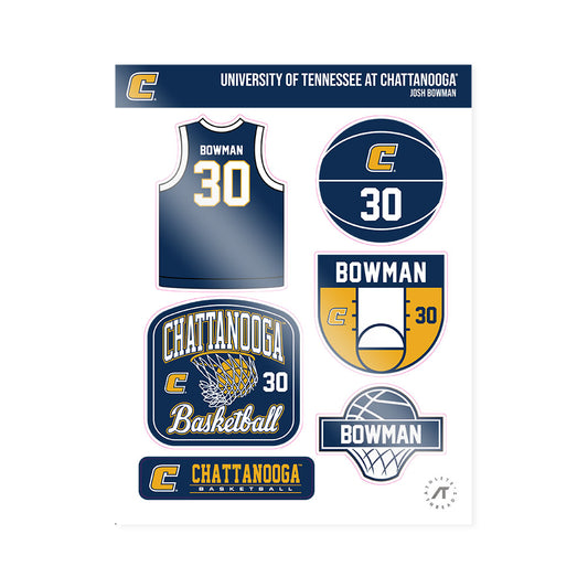 UTC - NCAA Men's Basketball : Josh Bowman - Sticker Sheet-0