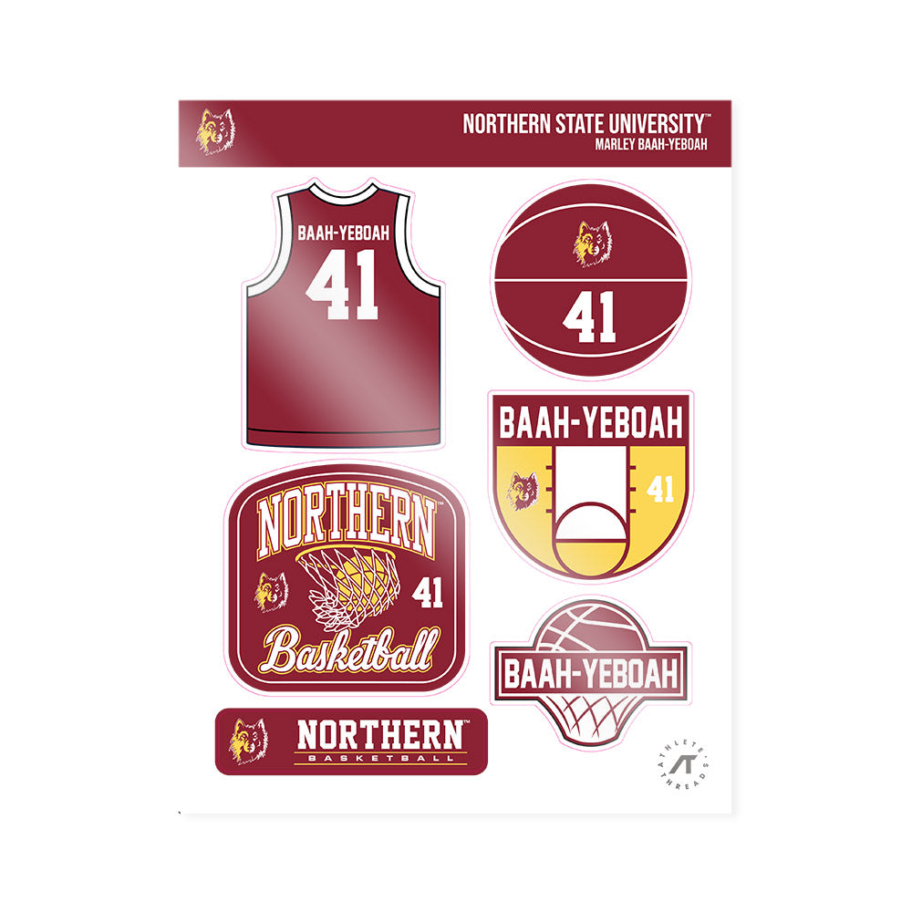 NSU - NCAA Men's Basketball : Marley Baah-Yeboah - Sticker Sheet-0