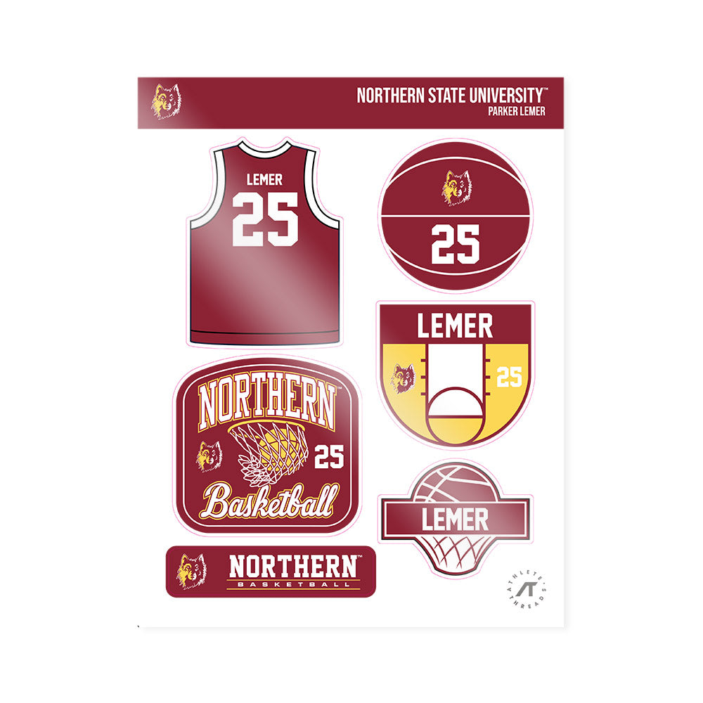 NSU - NCAA Men's Basketball : Parker Lemer - Sticker Sheet-0