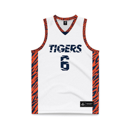Auburn - NCAA Men's Basketball : Kevin Overton - The Jungle Basketball Jersey-0