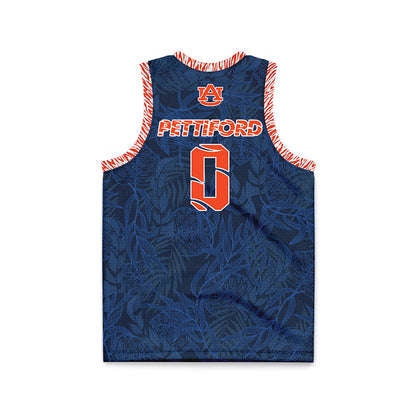 Auburn - NCAA Men's Basketball : Tahaad Pettiford - Basketball Jersey-1