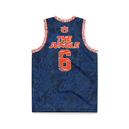 Auburn - NCAA Men's Basketball : Joah Shay - The Jungle Basketball Jersey-1