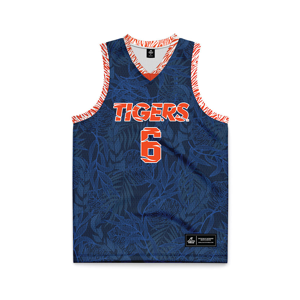 Auburn - NCAA Men's Basketball : Filip Jovic - The Jungle Basketball Jersey-0