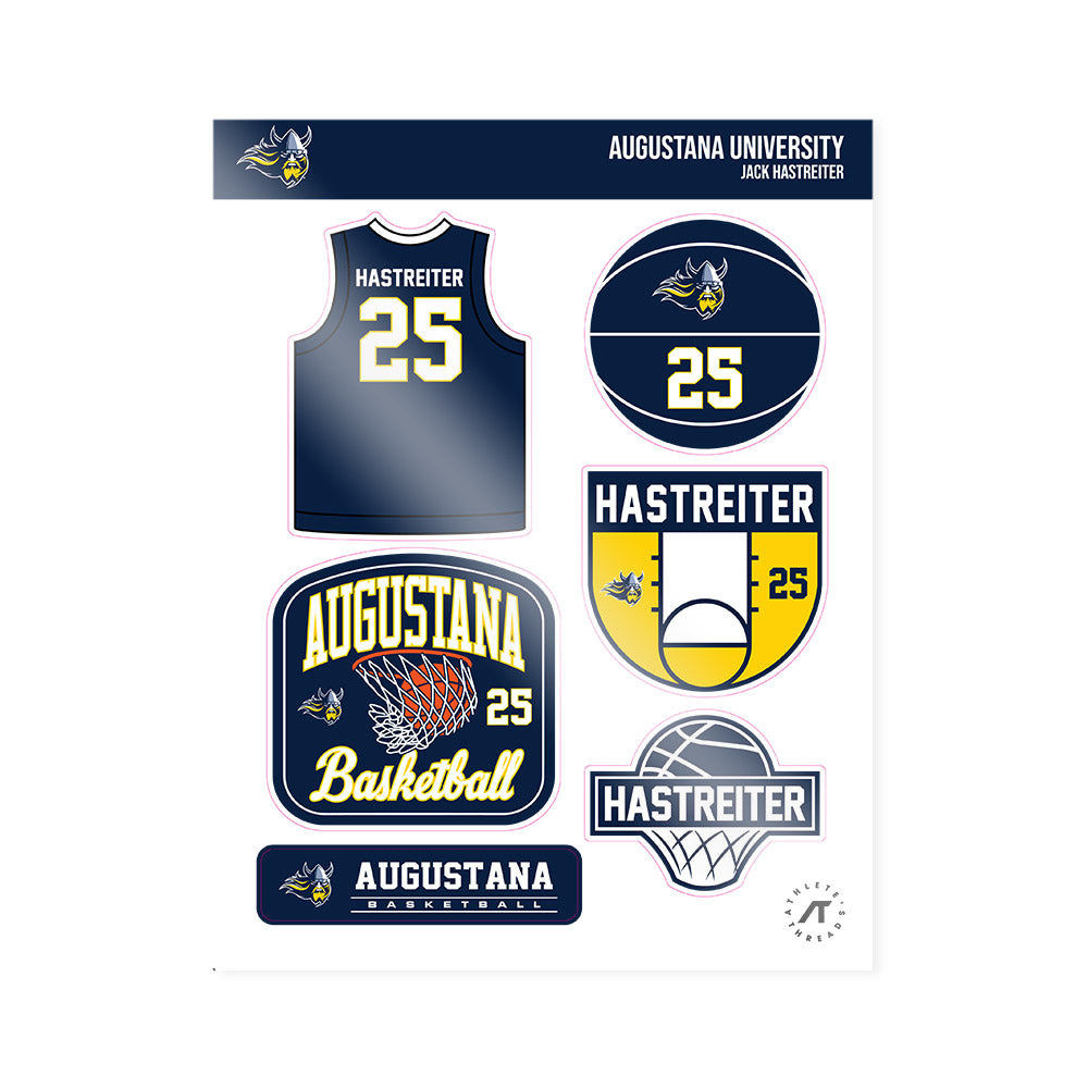 AU - NCAA Men's Basketball : Jack Hastreiter - Sticker Sheet-0