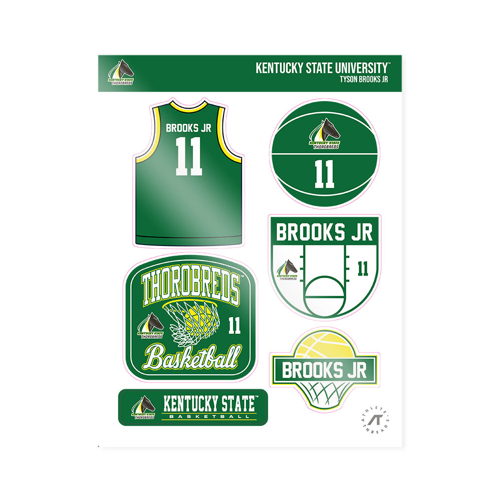 KYSU - NCAA Men's Basketball : Tyson Brooks Jr - Sticker Sheet-0