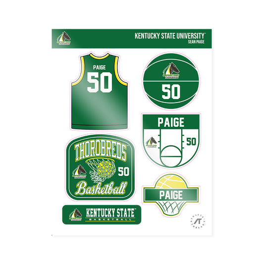 KYSU - NCAA Men's Basketball : Sean Paige - Sticker Sheet-0