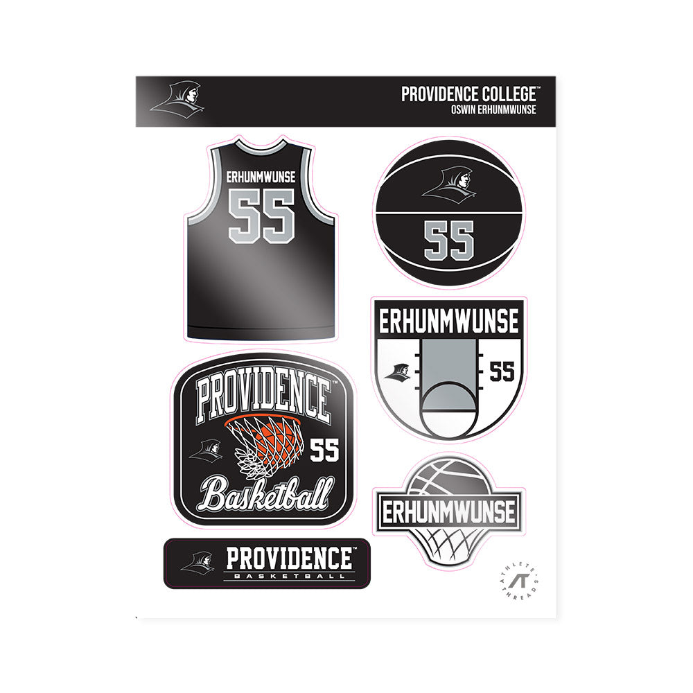 Providence - NCAA Men's Basketball : Oswin Erhunmwunse - Sticker Sheet-0