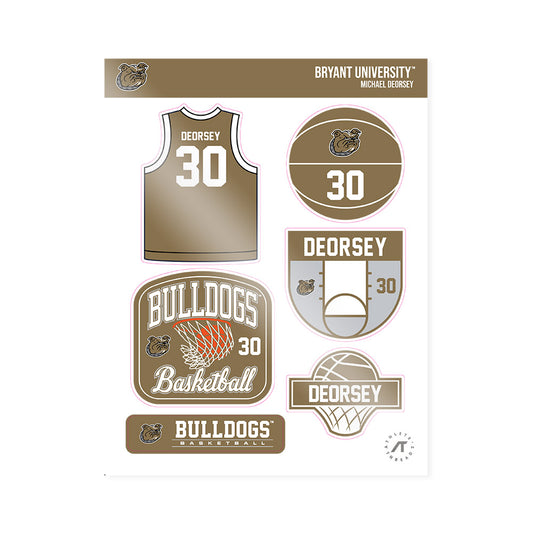 Bryant - NCAA Men's Basketball : Michael DeOrsey - Sticker Sheet-0