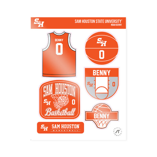 SHSU - NCAA Men's Basketball : Noah Benny - Sticker Sheet-0