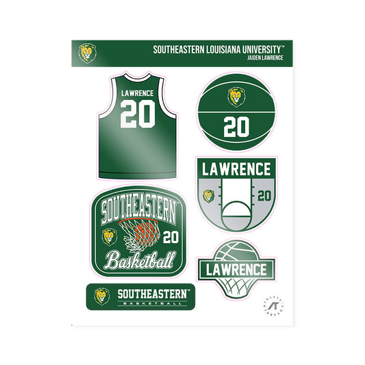 SELU - NCAA Men's Basketball : Jaiden Lawrence - Sticker Sheet-0