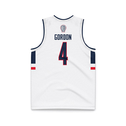 UConn - Men's Basketball Legends : Ben Gordon - White Basketball Jersey-1