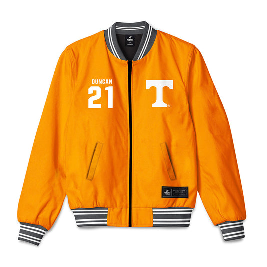Tennessee - NCAA Men's Basketball : Campbell Duncan - Bomber Jacket-0