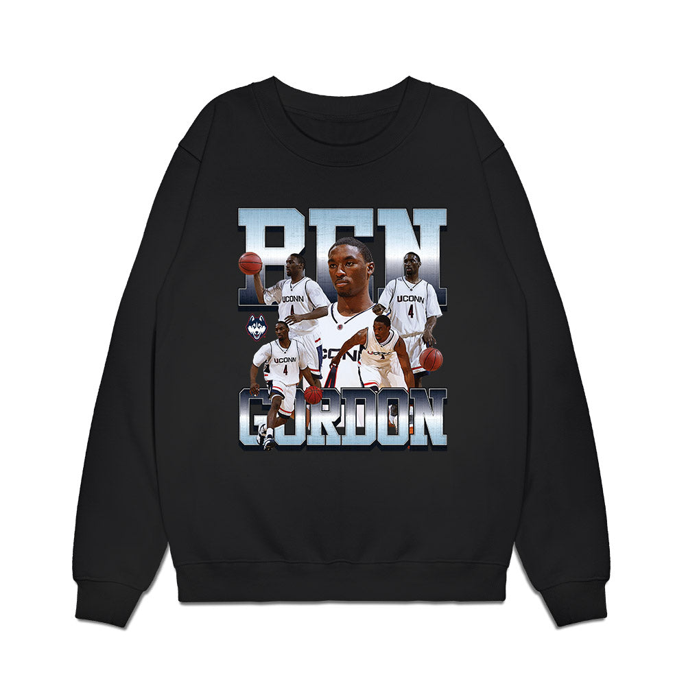 UConn - Men's Basketball Legends : Ben Gordon - Collage Premium Crewneck Sweatshirt-0