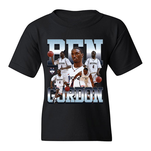 UConn - Men's Basketball Legends : Ben Gordon - Collage Youth T-Shirt-0