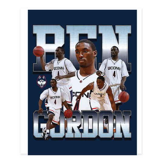 UConn - Men's Basketball Legends : Ben Gordon - Collage Poster 20x24-0