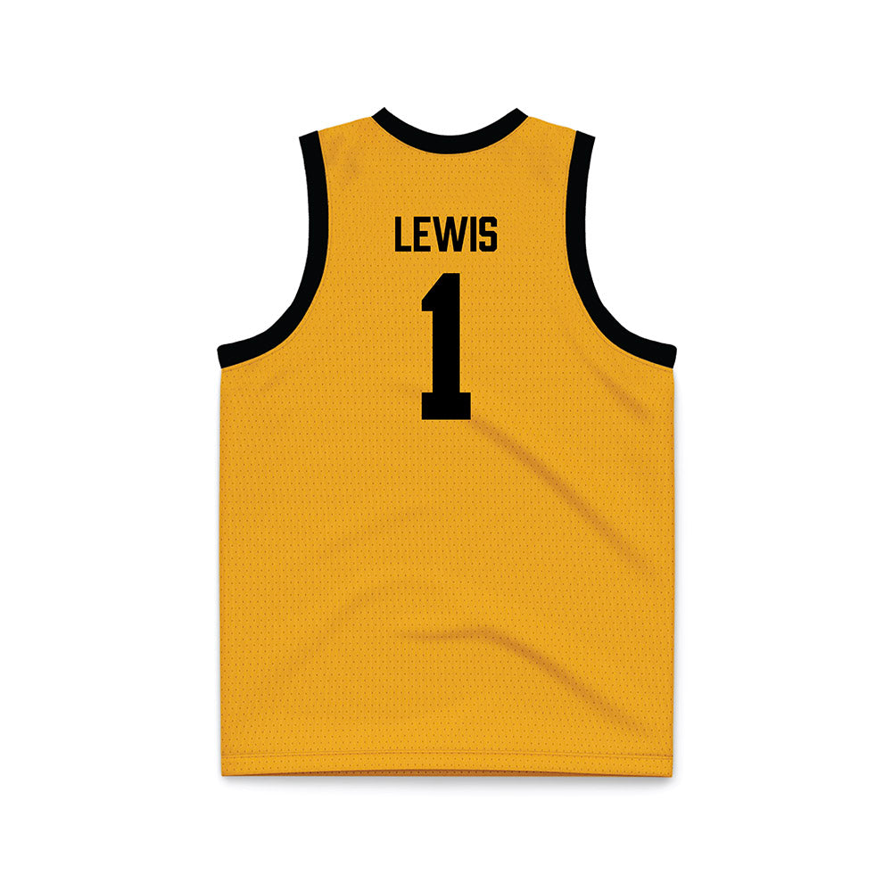 VCU - NCAA Men's Basketball : Nyk Lewis - Gold Basketball Jersey-1