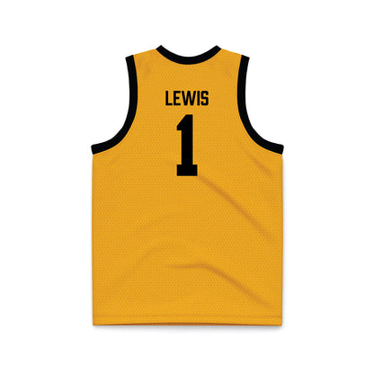 VCU - NCAA Men's Basketball : Nyk Lewis - Gold Basketball Jersey-1