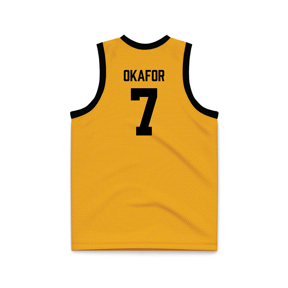 VCU - NCAA Men's Basketball : Obinnaya Okafor - Gold Basketball Jersey-1