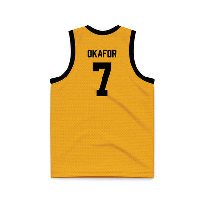 VCU - NCAA Men's Basketball : Obinnaya Okafor - Gold Basketball Jersey-1