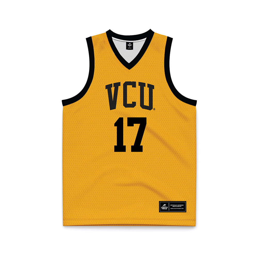 VCU - NCAA Men's Basketball : Lazar Djokovic - Gold Basketball Jersey-0