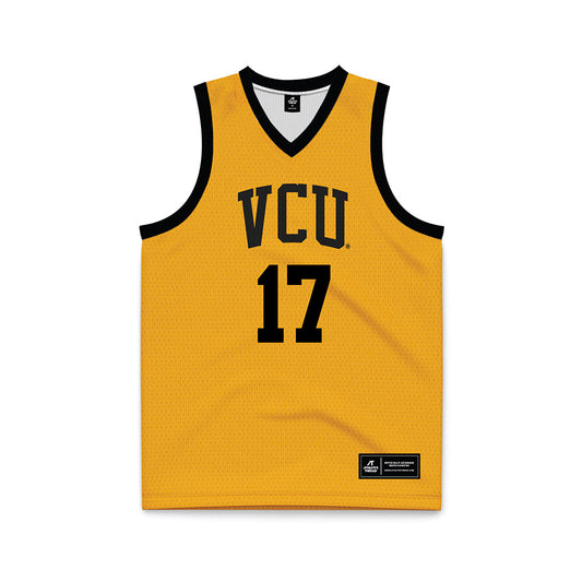 VCU - NCAA Men's Basketball : Lazar Djokovic - Gold Basketball Jersey-0
