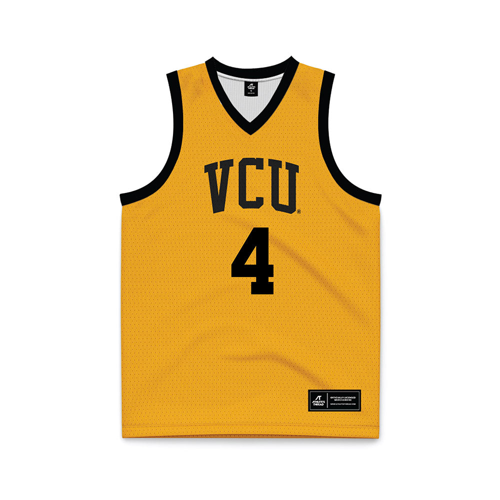 VCU - NCAA Men's Basketball : Ahmad Nowell - Gold Basketball Jersey-0