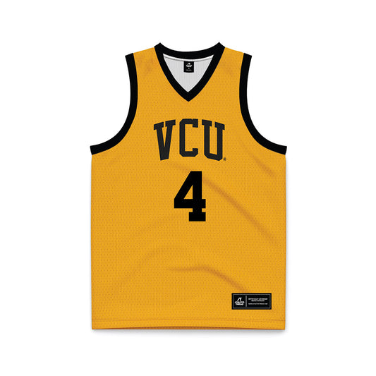 VCU - NCAA Men's Basketball : Ahmad Nowell - Gold Basketball Jersey-0