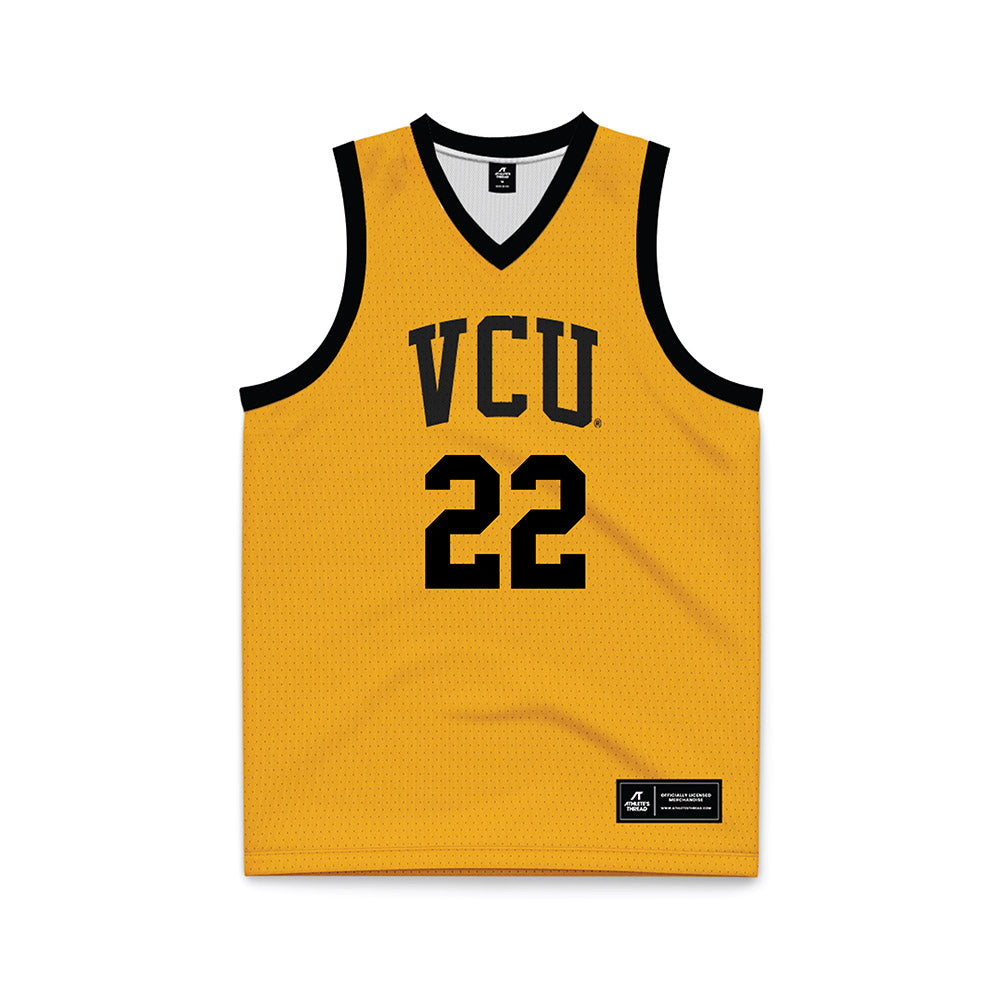 VCU - NCAA Men's Basketball : Keyshawn Mitchell - Gold Basketball Jersey-0