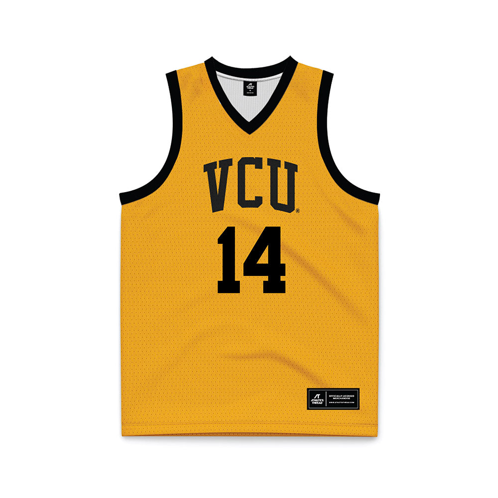 VCU - NCAA Men's Basketball : Jordan Tillery - Gold Basketball Jersey-0