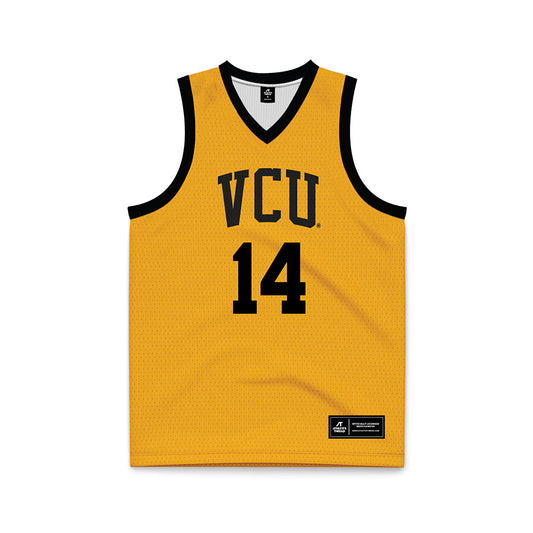 VCU - NCAA Men's Basketball : Jordan Tillery - Gold Basketball Jersey-0
