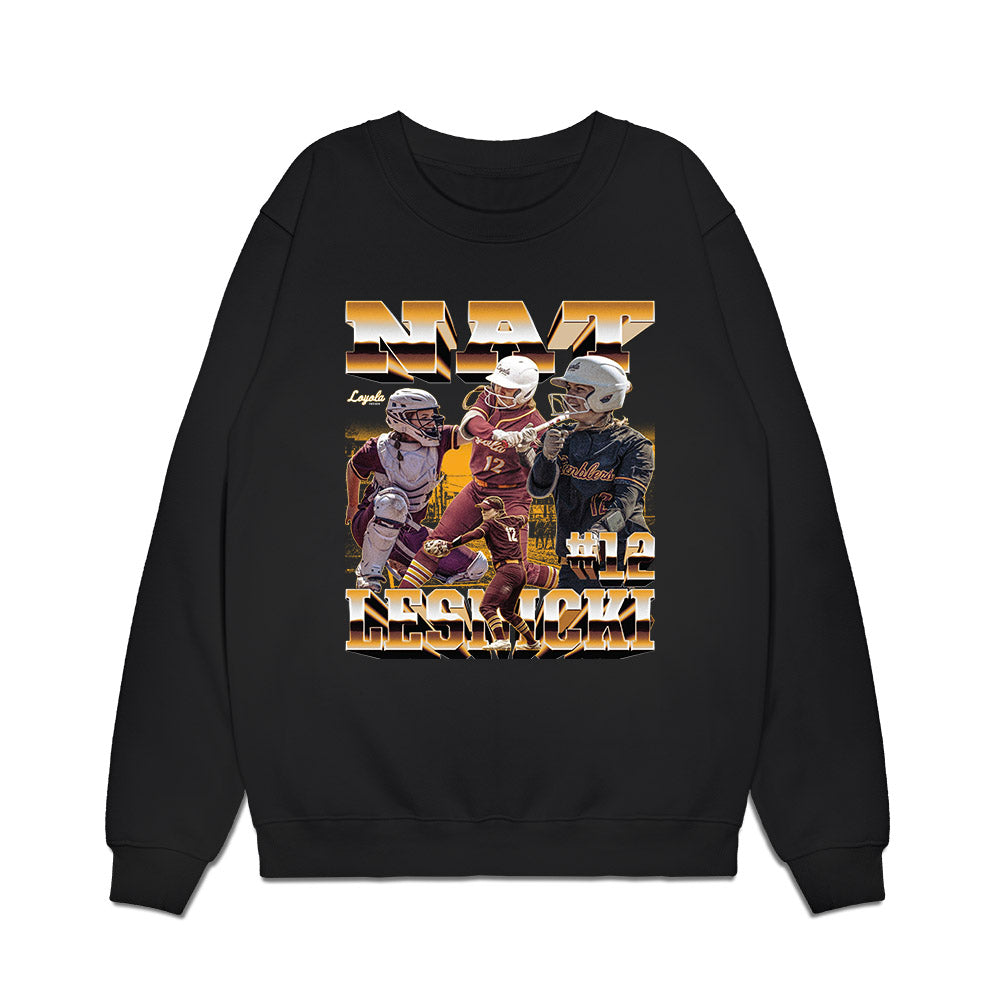 Loyola - NCAA Softball : Nat Lesnicki - Collage Premium Crewneck Sweatshirt-0