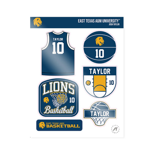 ETAMU - NCAA Men's Basketball : Josh Taylor - Sticker Sheet-0